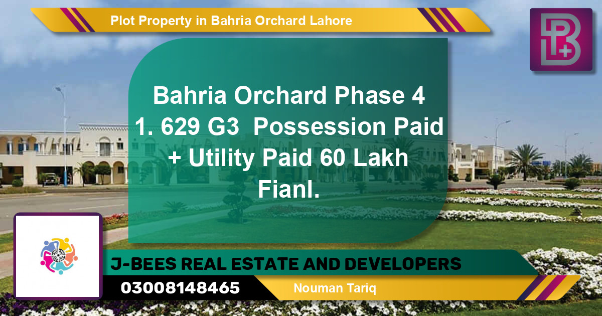 Residential Plot for Sale in Bahria Orchard, Lahore - (BP-57500)