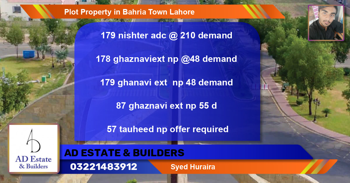 Residential Plot for Sale in Bahria Town, Lahore - (BP-57503)