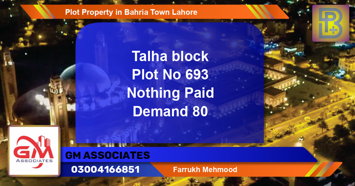 Residential Plot for Sale in Bahria Town, Lahore - (BP-57557)