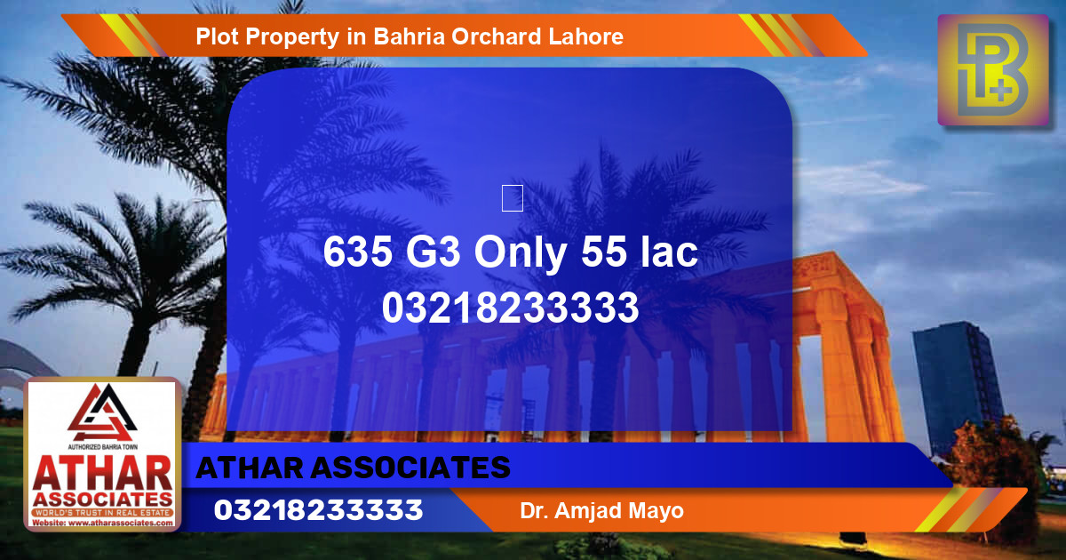 Residential Plot for Sale in Bahria Orchard, Lahore - (BP-57561)