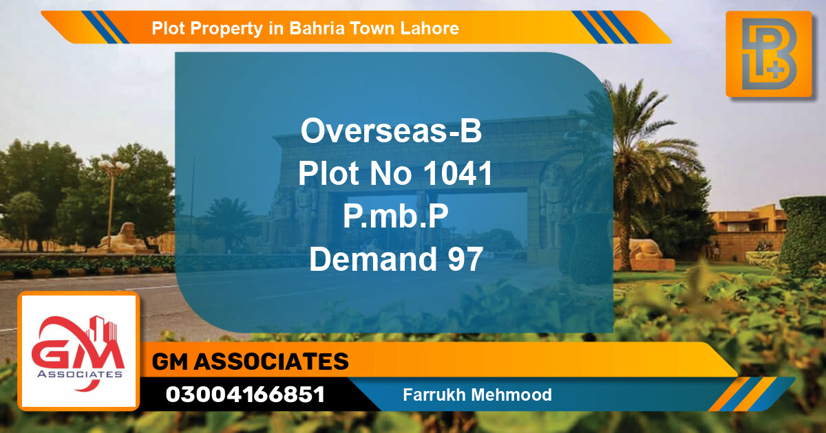 Residential Plot for Sale in Bahria Town, Lahore - (BP-57565)