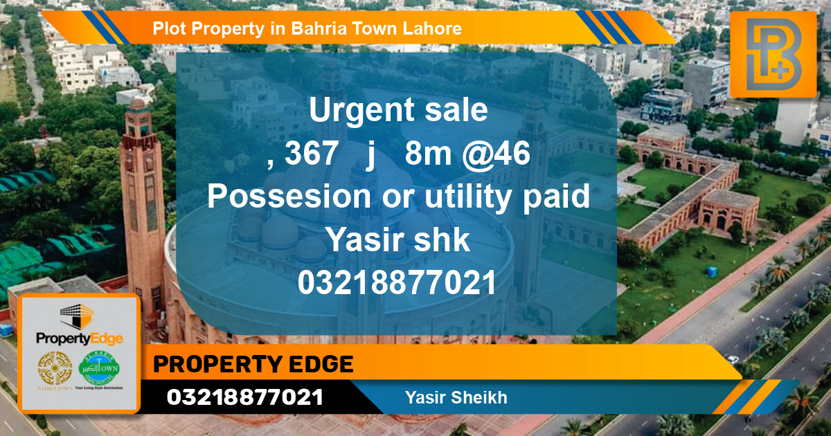 Residential Plot for Sale in Bahria Town, Lahore - (BP-57586)