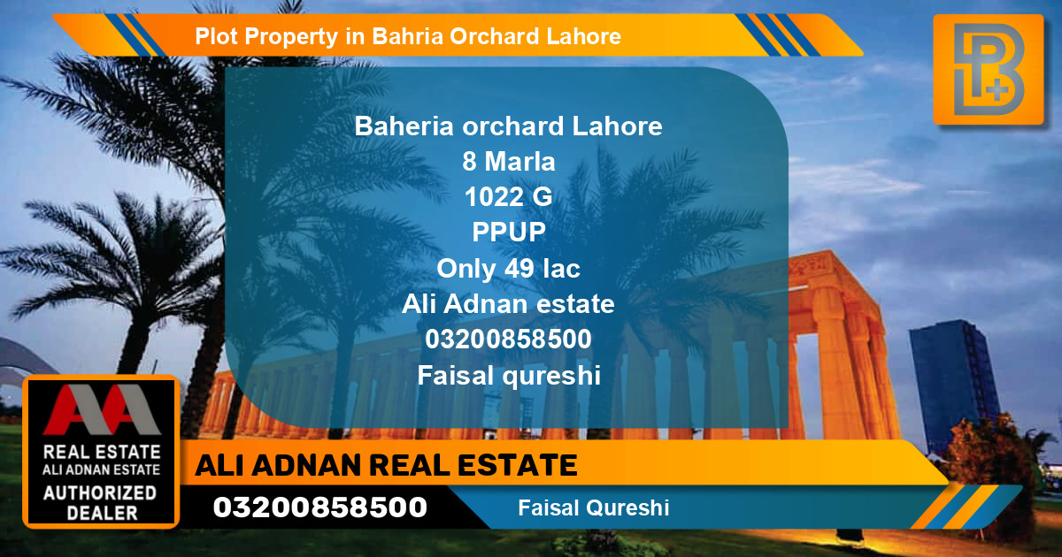 Residential Plot for Sale in Bahria Orchard, Lahore - (BP-57602)