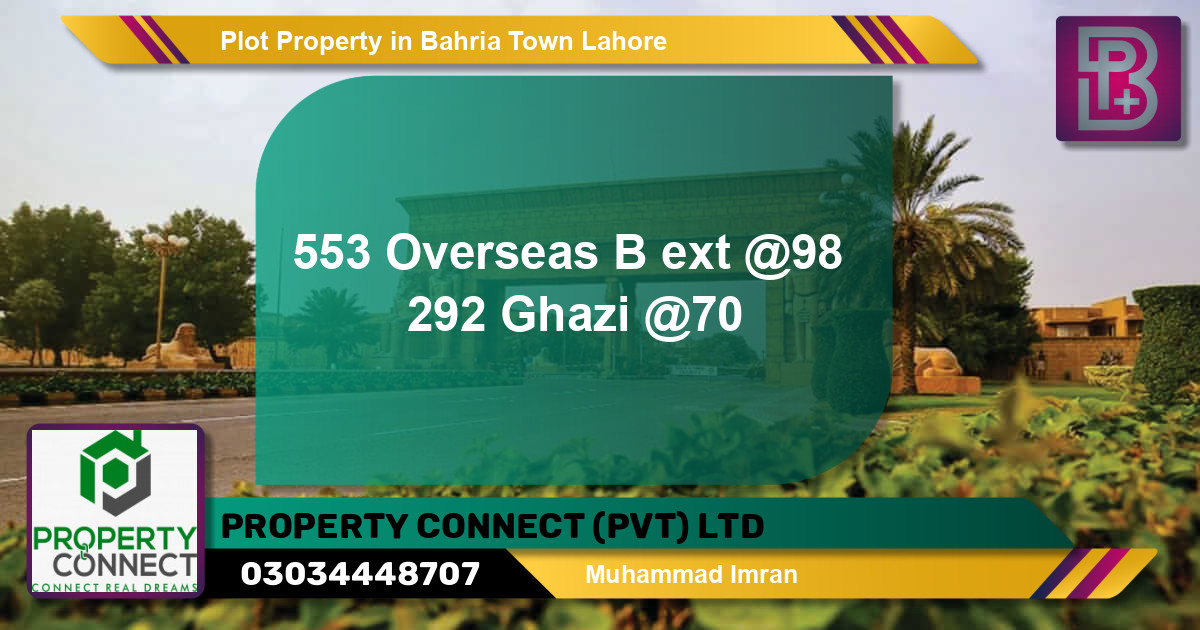 Residential Plot for Sale in Bahria Town, Lahore - (BP-57661)
