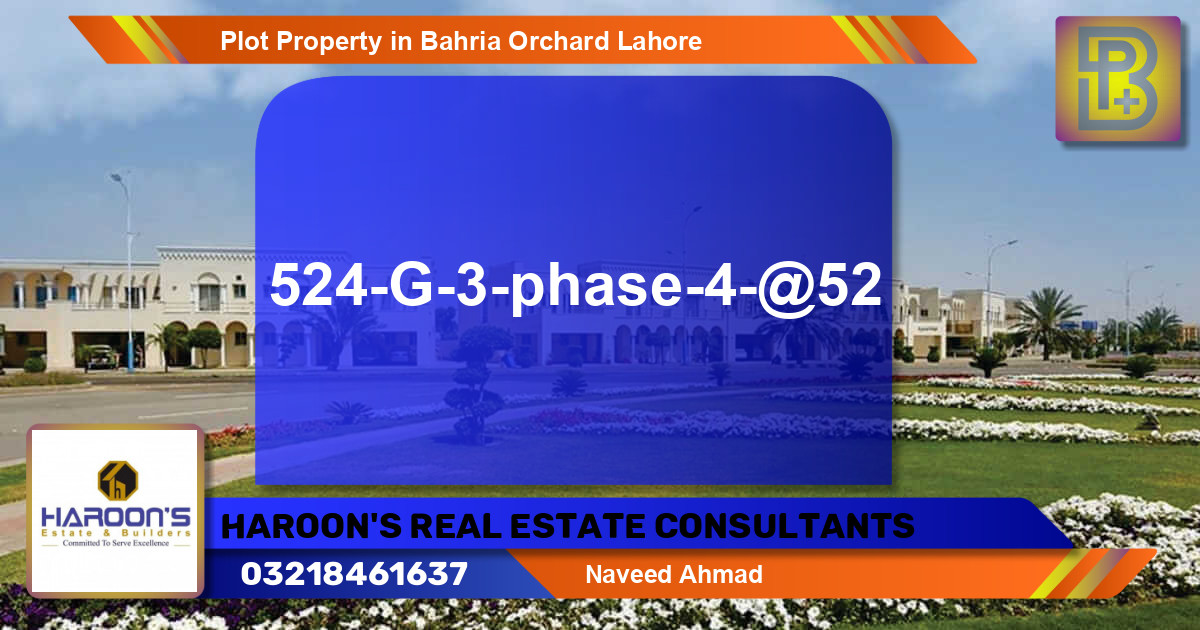 Residential Plot for Sale in Bahria Orchard, Lahore - (BP-57688)