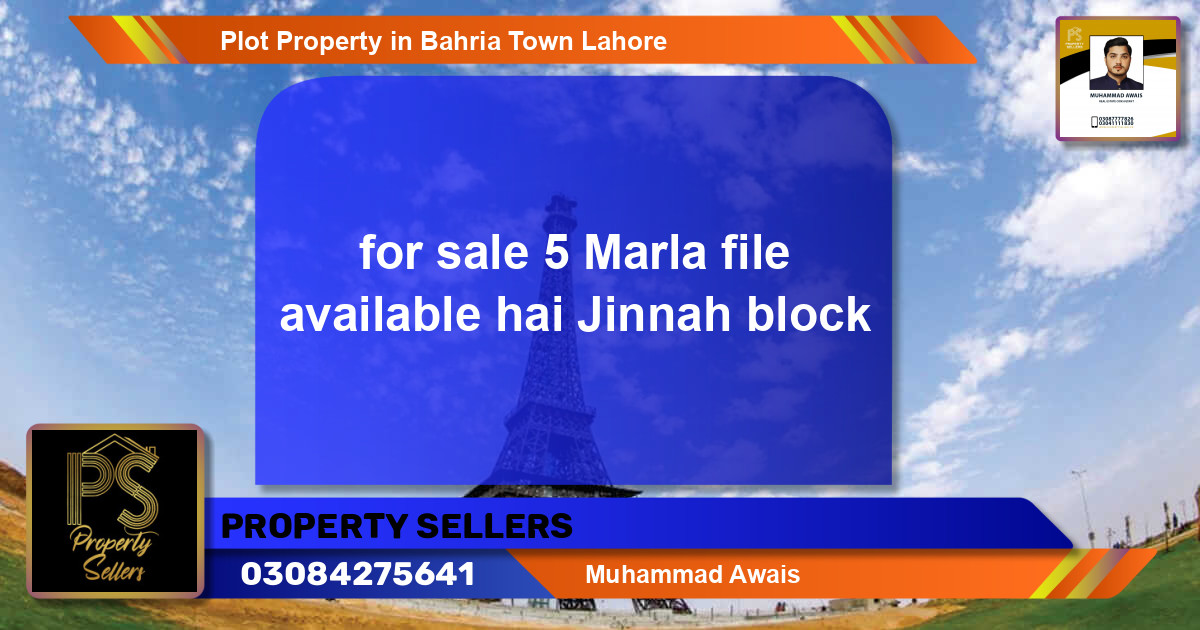Residential Plot for Sale in Bahria Town, Lahore - (BP-57696)