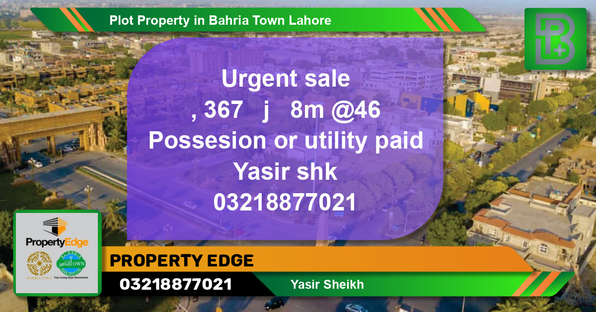 Residential Plot for Sale in Bahria Town, Lahore - (BP-57698)