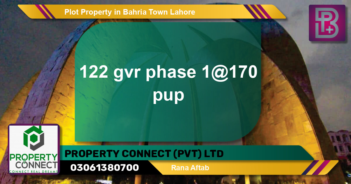 Residential Plot for Sale in Bahria Town, Lahore - (BP-57716)