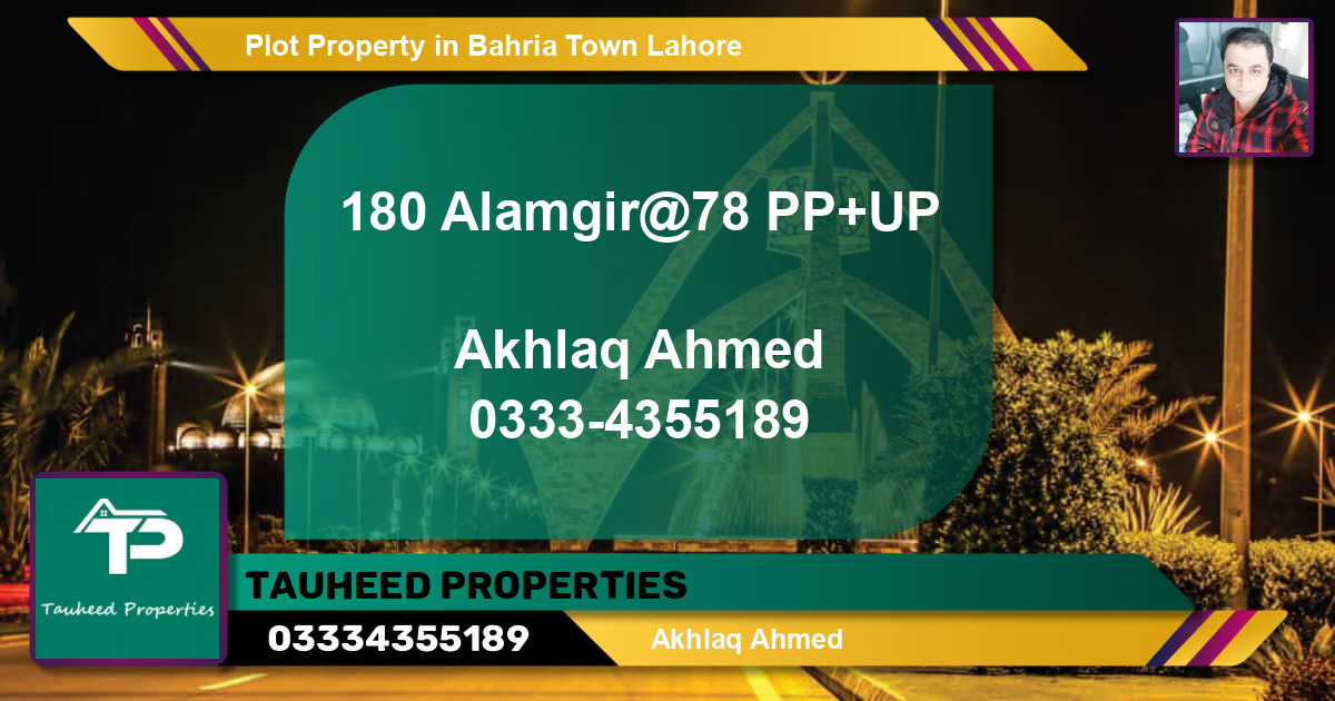 Residential Plot for Sale in Bahria Town, Lahore - (BP-57742)