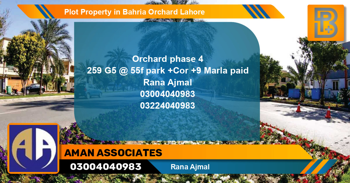 Residential Plot for Sale in Bahria Orchard, Lahore - (BP-57759)