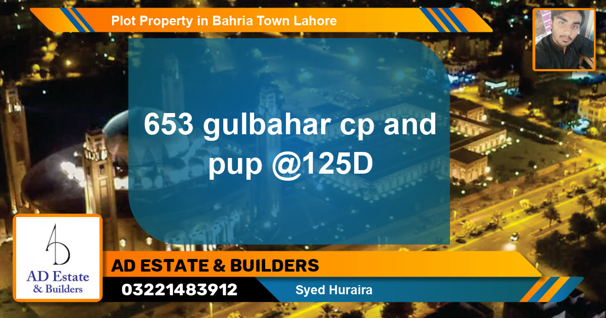 Residential Plot for Sale in Bahria Town, Lahore - (BP-57762)