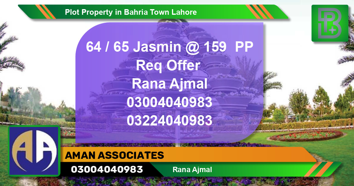 Residential Plot for Sale in Bahria Town, Lahore - (BP-57804)