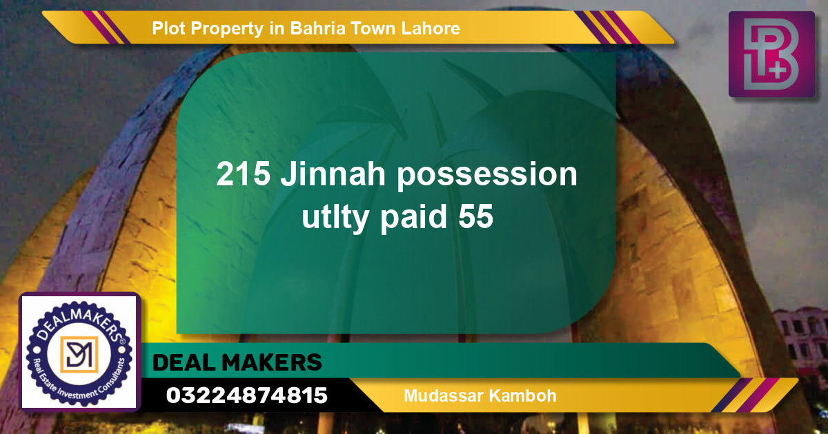 Residential Plot for Sale in Bahria Town, Lahore - (BP-57840)