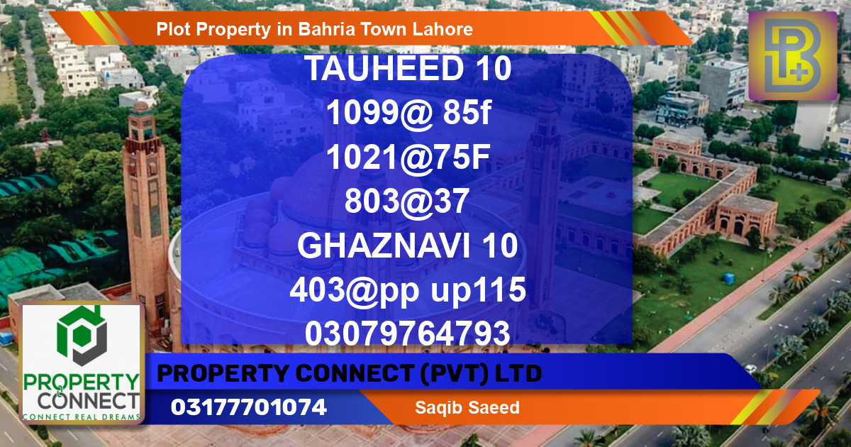 Residential Plot for Sale in Bahria Town, Lahore - (BP-57870)