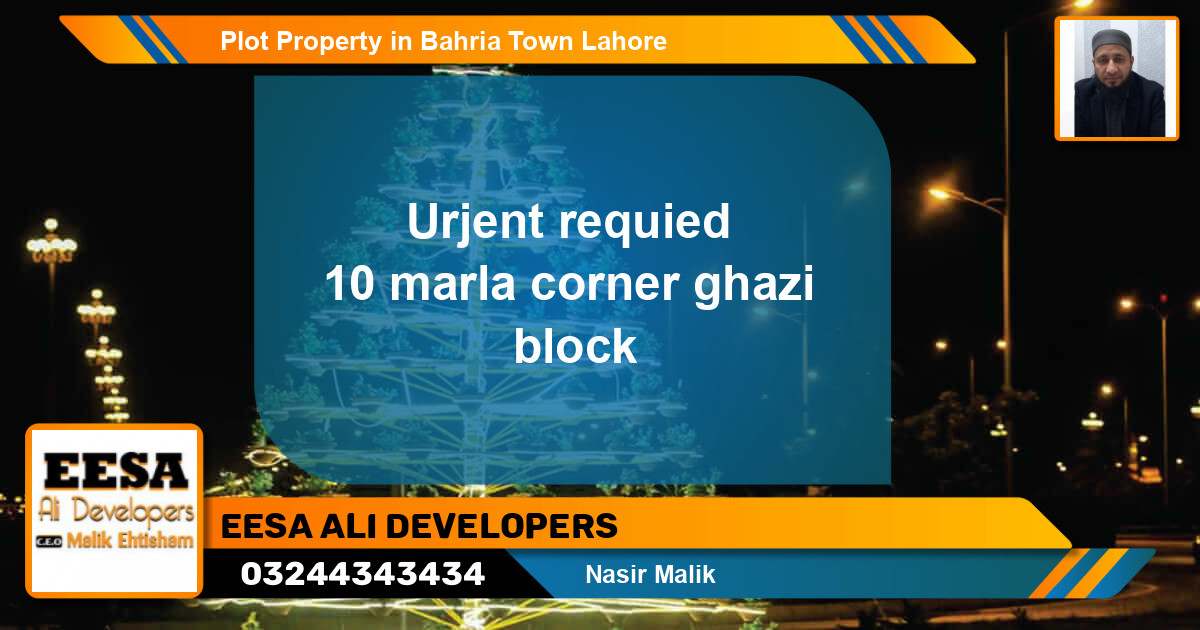 Residential Plot for Sale in Bahria Town, Lahore - (BP-57873)