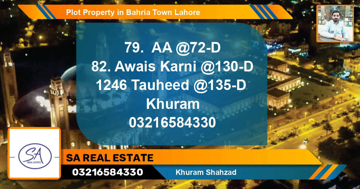 Residential Plot for Sale in Bahria Town, Lahore - (BP-57916)