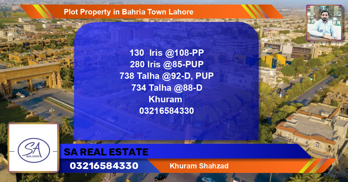 Residential Plot for Sale in Bahria Town, Lahore - (BP-57917)