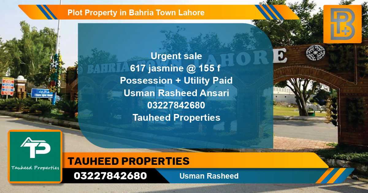 Residential Plot for Sale in Bahria Town, Lahore - (BP-57946)