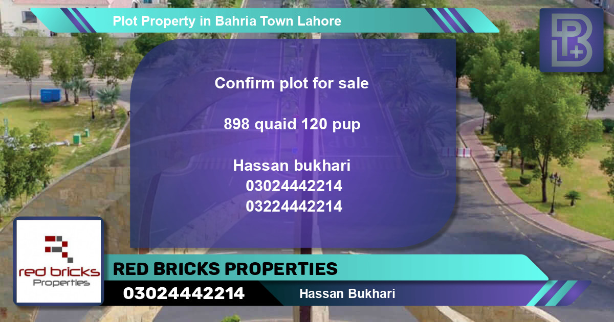 Residential Plot for Sale in Bahria Town, Lahore - (BP-57950)
