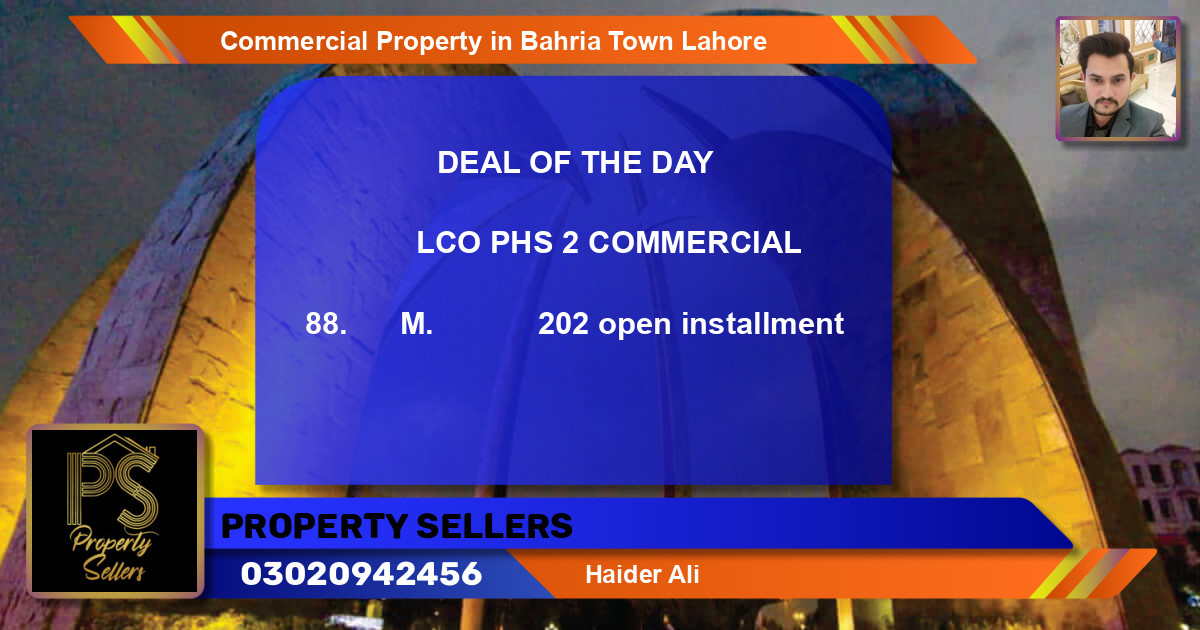 Commercial Property for Sale in Bahria Town, Lahore - (BP-57951)