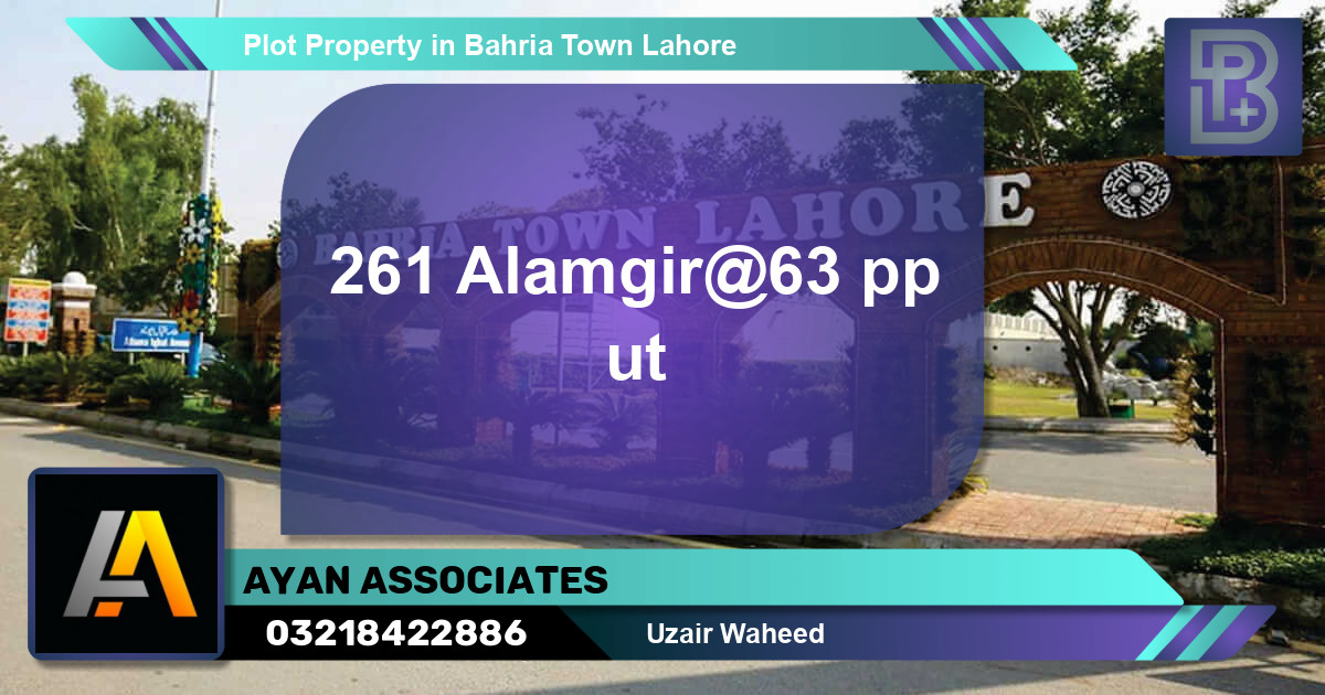 Residential Plot for Sale in Bahria Town, Lahore - (BP-57971)