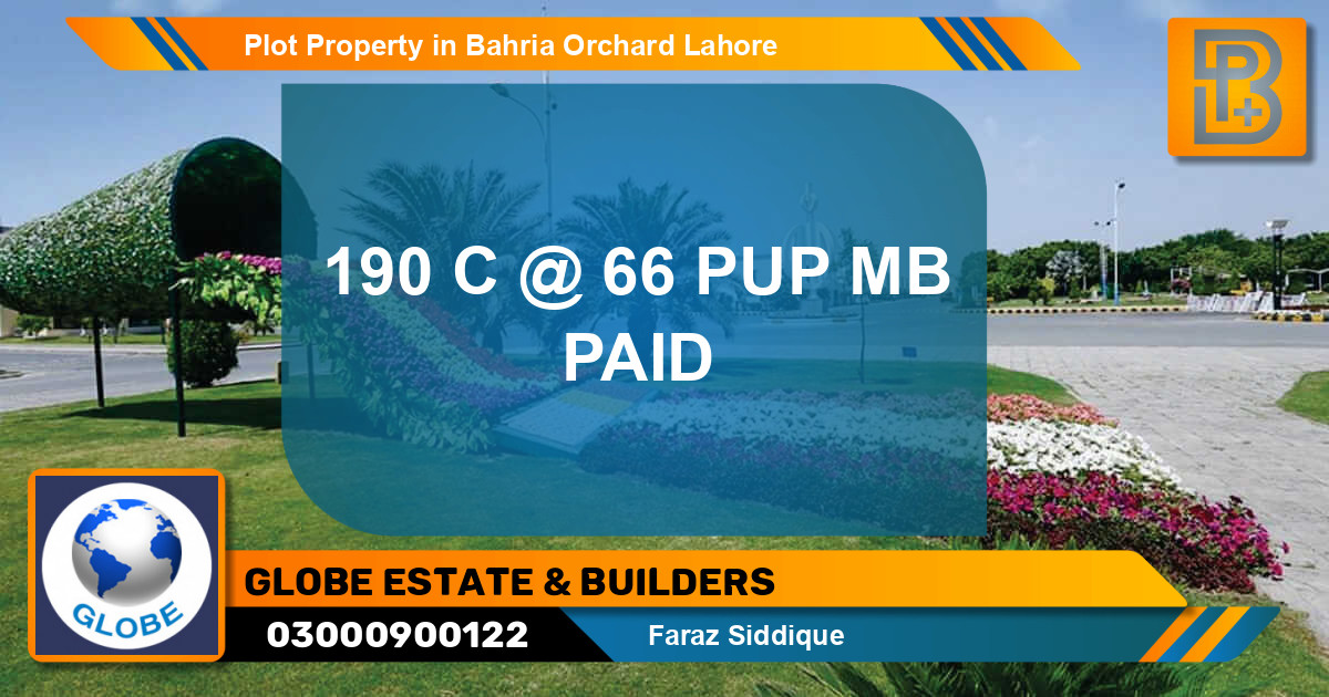 Residential Plot for Sale in Bahria Orchard, Lahore - (BP-57996)