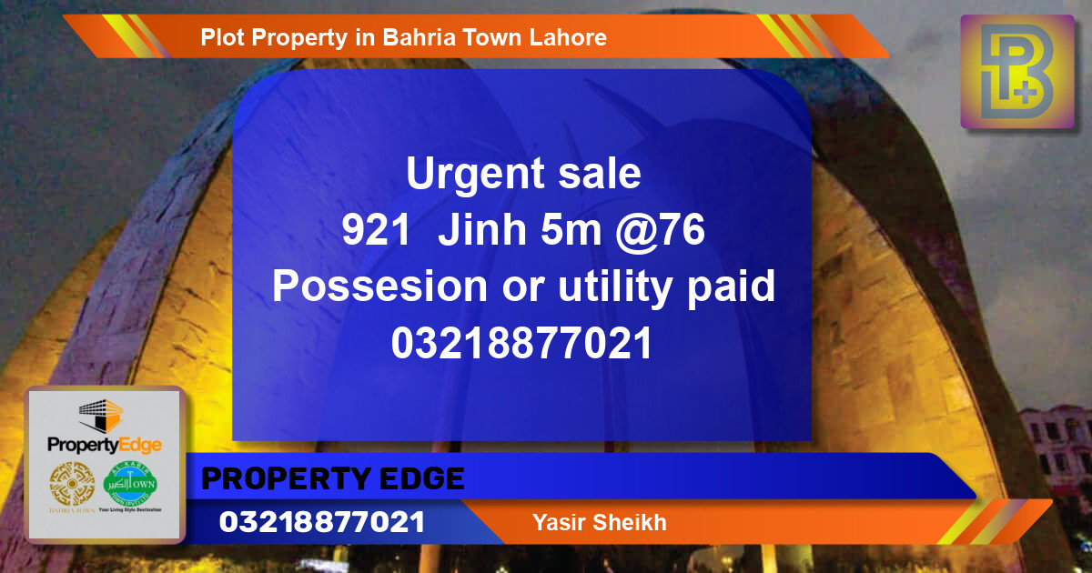Residential Plot for Sale in Bahria Town, Lahore - (BP-58002)