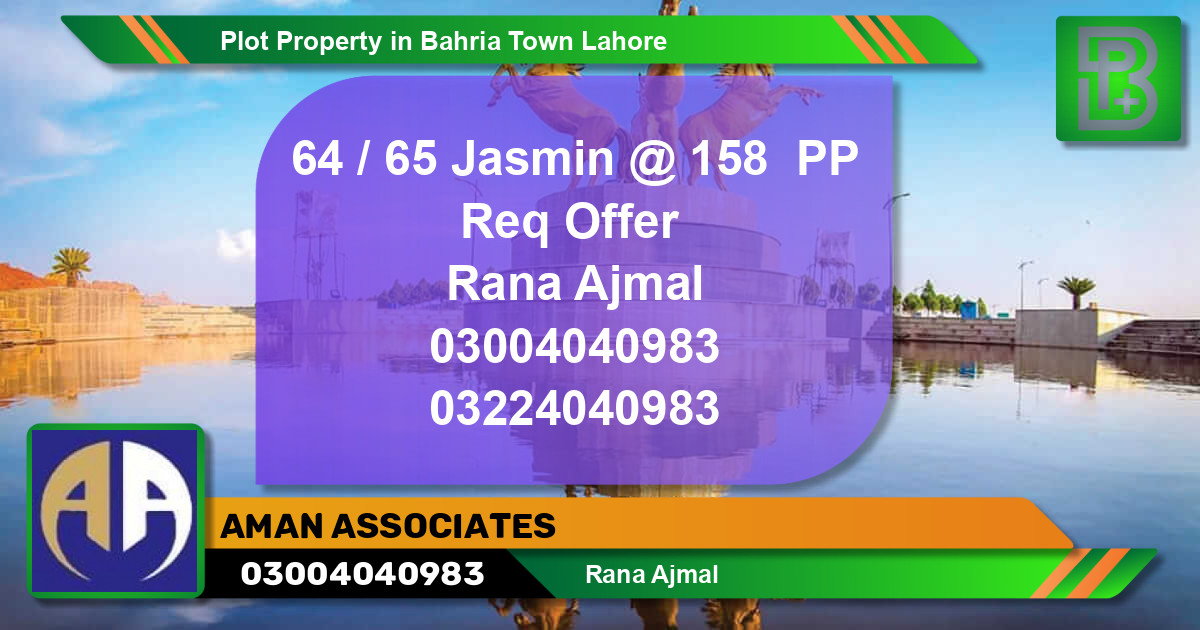Residential Plot for Sale in Bahria Town, Lahore - (BP-58068)