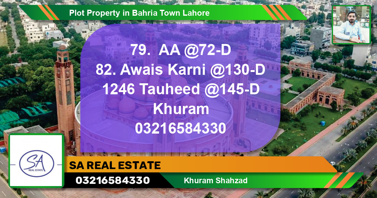 Residential Plot for Sale in Bahria Town, Lahore - (BP-58078)