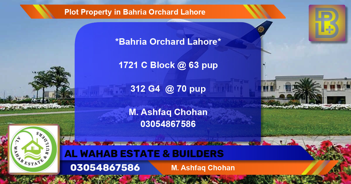Residential Plot for Sale in Bahria Orchard, Lahore - (BP-58108)