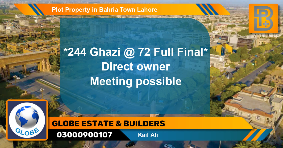 Residential Plot for Sale in Bahria Town, Lahore - (BP-58139)