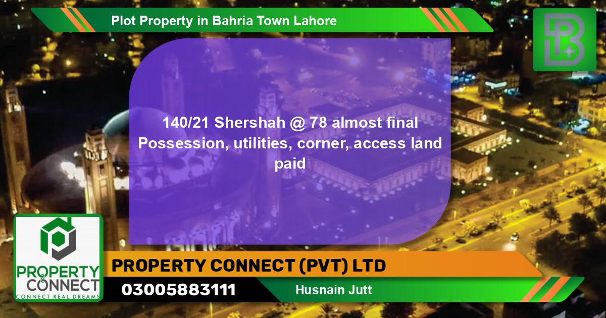 Residential Plot for Sale in Bahria Town, Lahore - (BP-58281)