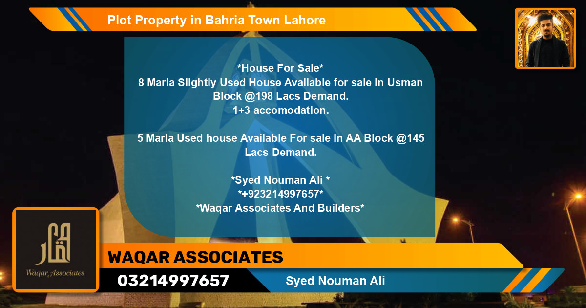 Residential Plot for Sale in Bahria Town, Lahore - (BP-58294)