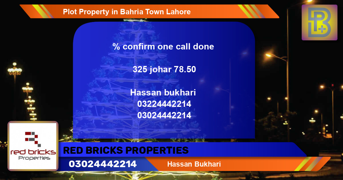 Residential Plot for Sale in Bahria Town, Lahore - (BP-58318)