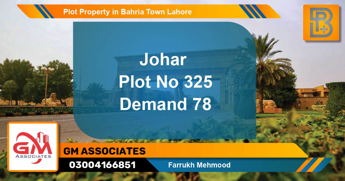 Residential Plot for Sale in Bahria Town, Lahore - (BP-58326)