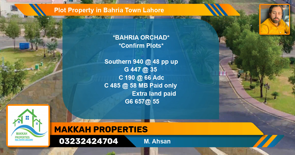 Residential Plot for Sale in Bahria Town, Lahore - (BP-58358)