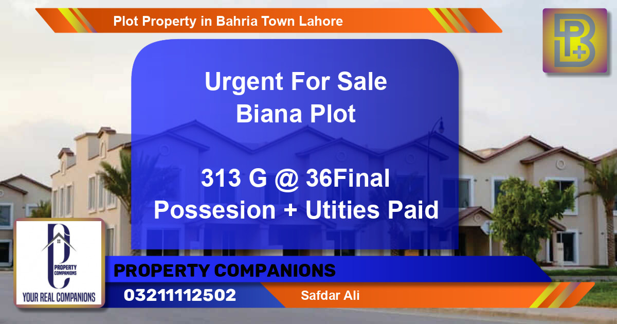 Residential Plot for Sale in Bahria Town, Lahore - (BP-58375)