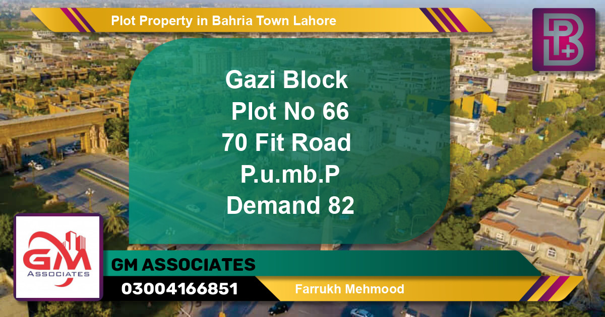 Residential Plot for Sale in Bahria Town, Lahore - (BP-58388)