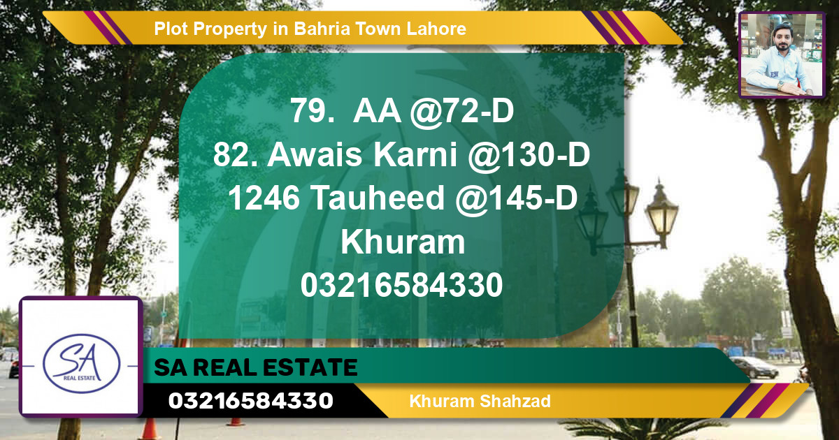 Residential Plot for Sale in Bahria Town, Lahore - (BP-58412)
