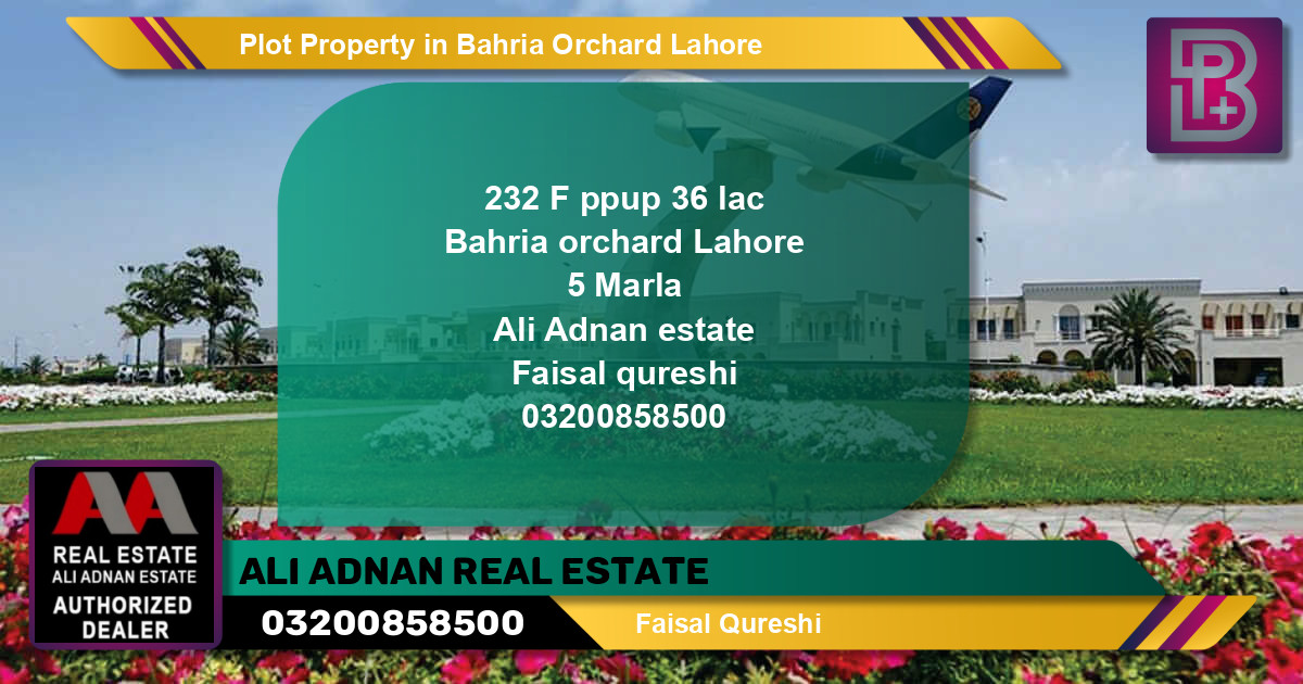Residential Plot for Sale in Bahria Orchard, Lahore - (BP-58475)