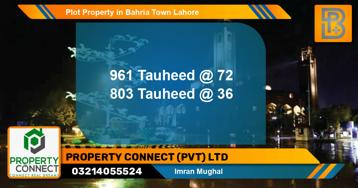 Residential Plot for Sale in Bahria Town, Lahore - (BP-58561)