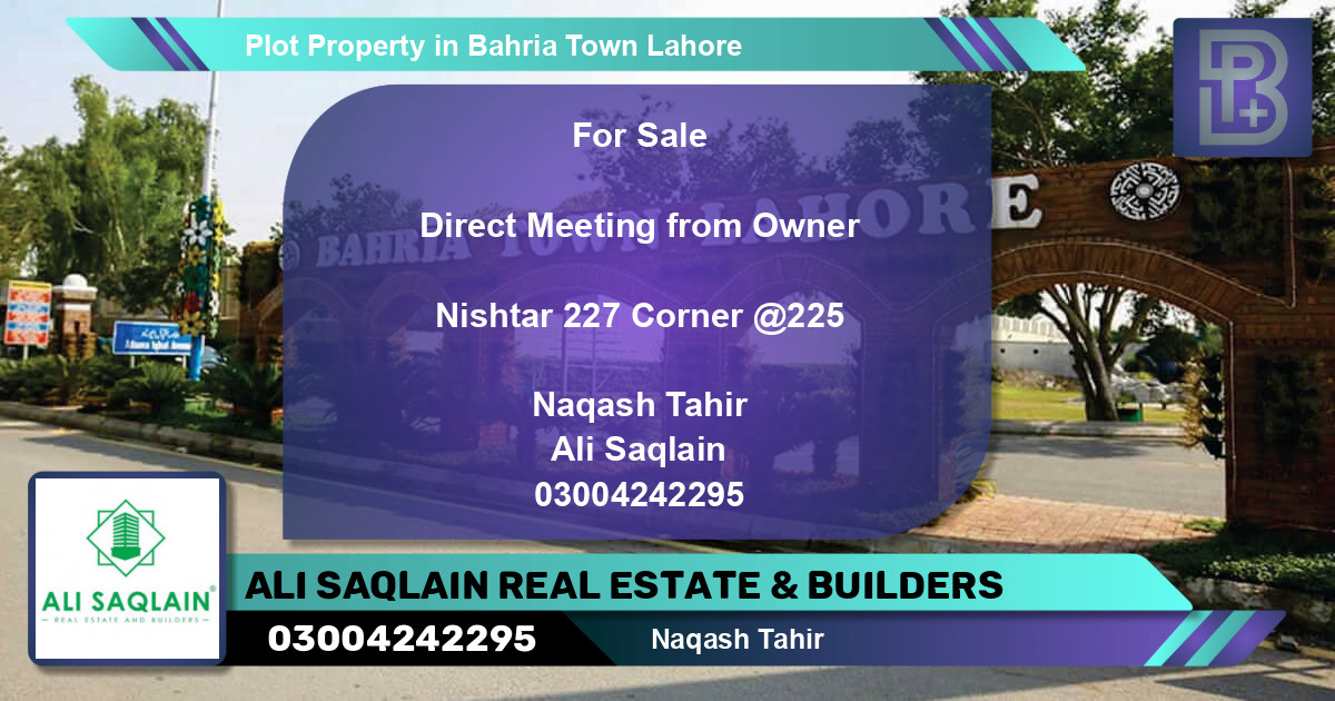 Residential Plot for Sale in Bahria Town, Lahore - (BP-58612)