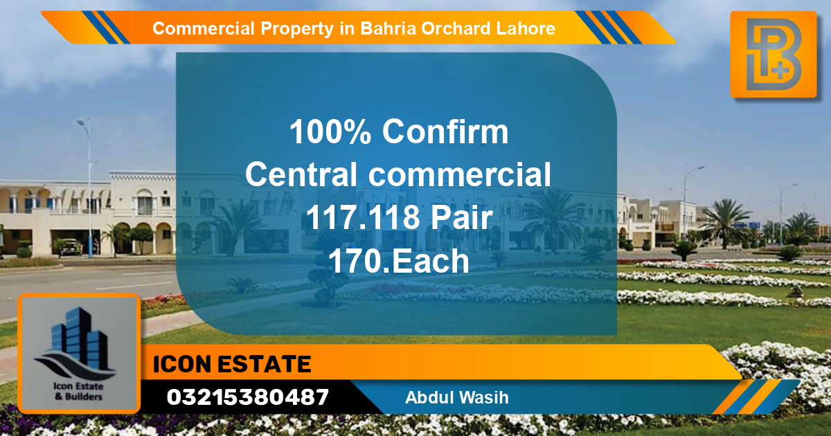 Commercial Property for Sale in Bahria Orchard, Lahore - (BP-58647)