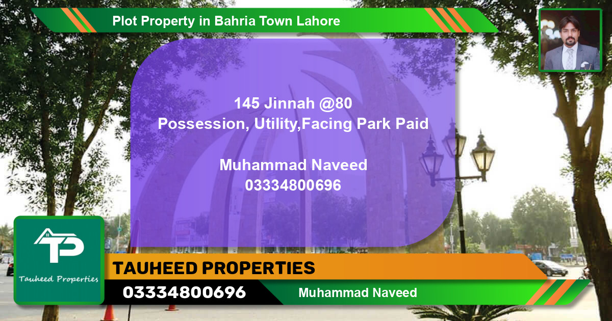 Residential Plot for Sale in Bahria Town, Lahore - (BP-58683)