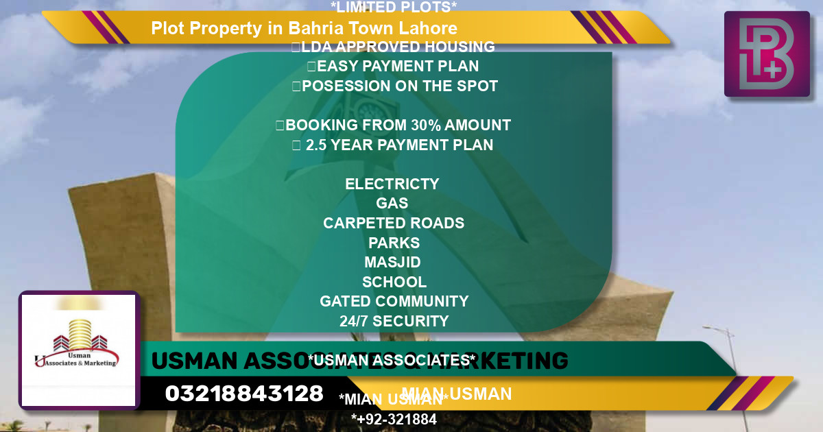 Residential Plot for Sale in Bahria Town, Lahore - (BP-58688)