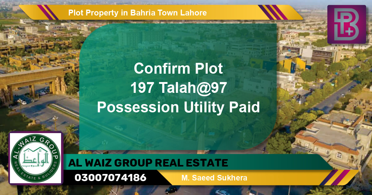 Residential Plot for Sale in Bahria Town, Lahore - (BP-58701)