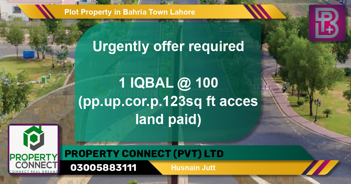 Residential Plot for Sale in Bahria Town, Lahore - (BP-58728)