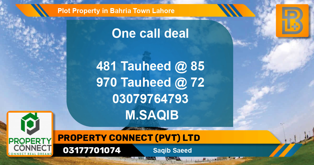 Residential Plot for Sale in Bahria Town, Lahore - (BP-58753)