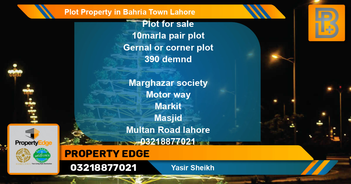 Residential Plot for Sale in Bahria Town, Lahore - (BP-58755)