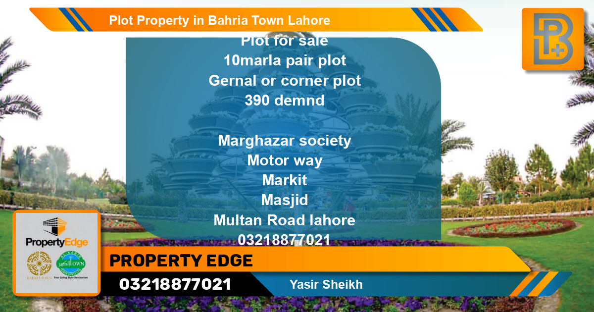 Residential Plot for Sale in Bahria Town, Lahore - (BP-58758)